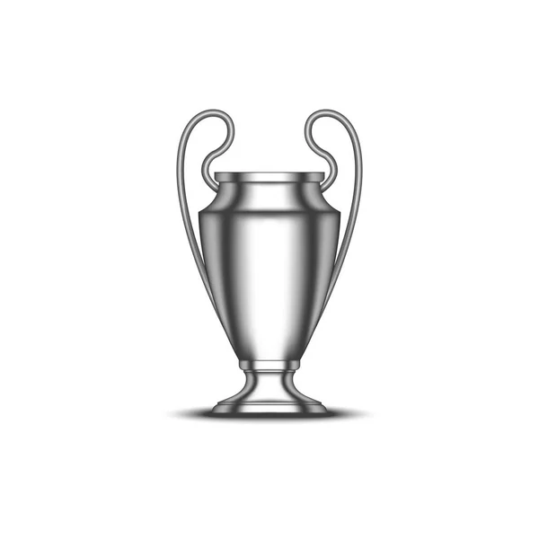 Uefa Champions League Cup Voetbal Trofee Realistische Vector Model Geïsoleerd — Stockvector