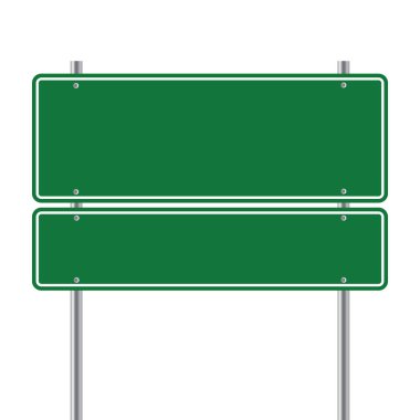 yol yeşil boş vektör çizim imzalamak