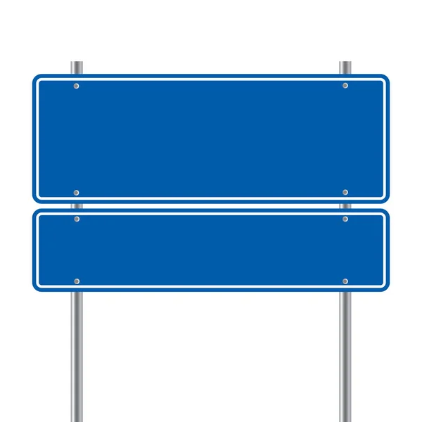 mavi yol boş vektör çizim imzalamak
