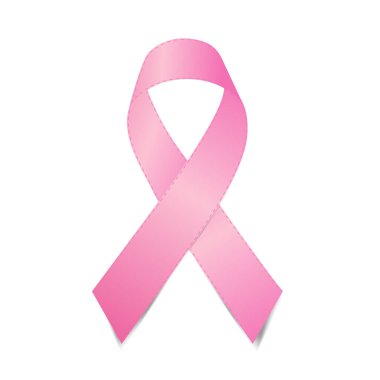 Gerçekçi pembe kurdele, göğüs kanseri farkındalığı
