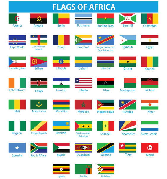  AFRICA of icon vector