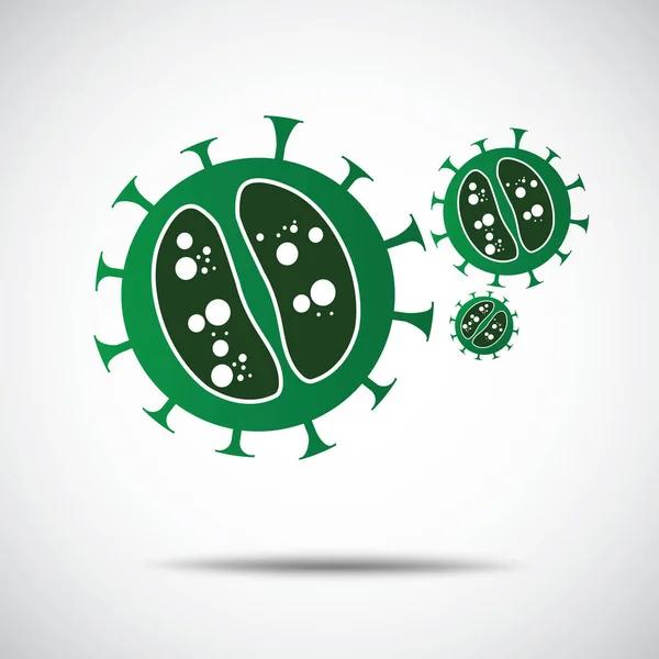 Иконки Вирусов Бактерий — стоковый вектор