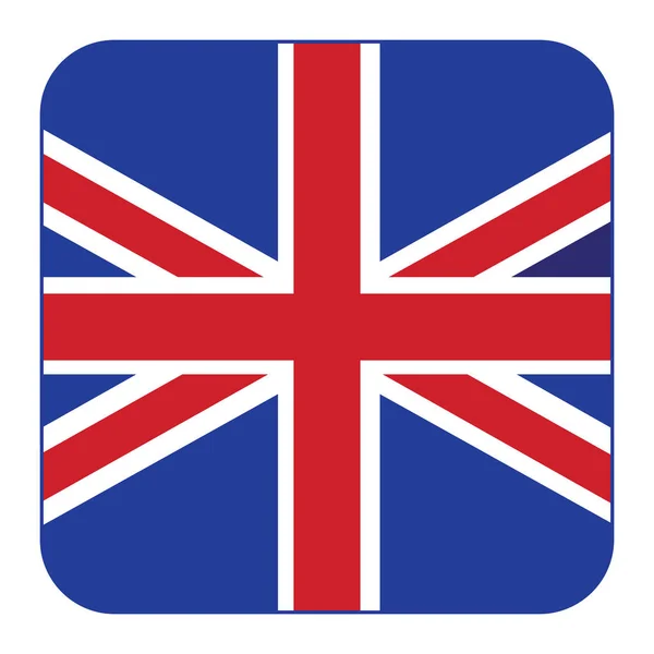 Vereinigtes Königreich Vektor Flagge Symbol Aufkleber — Stockvektor
