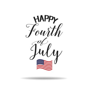 Anma günün kutlu olsun. ABD bayrağıyla Ulusal Amerikan bayramı illüstrasyonu