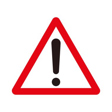 Uyarı işareti vektör simgesi