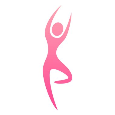 insanlar fitness simgesi vektörü