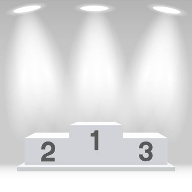 Kazanan podyum vektör arkaplanı