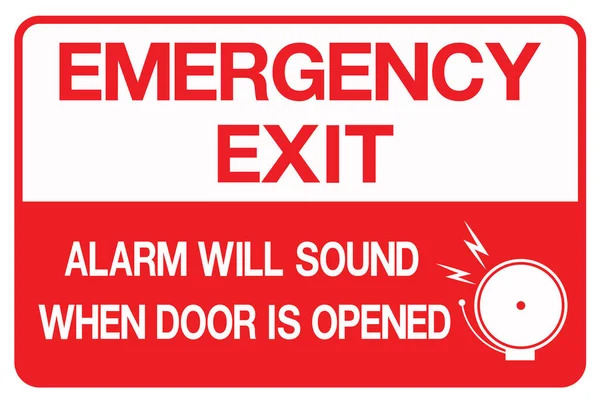 Emergency Exit Fire Extinguisher Sign — Stock Vector