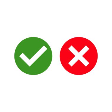 Evet ya da hayır vektör işareti