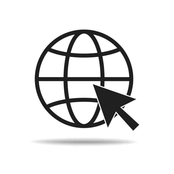 Globe进入Web图标 — 图库矢量图片