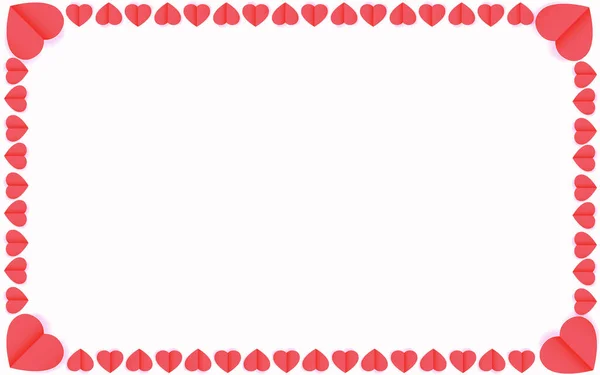 Amour Saint Valentin Avec Flotteur Coeur Sur Ciel Art Papier — Image vectorielle