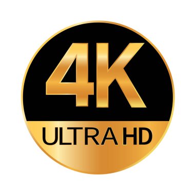 Web ve mobil için 4K Ultra HD çözünürlük simgesi