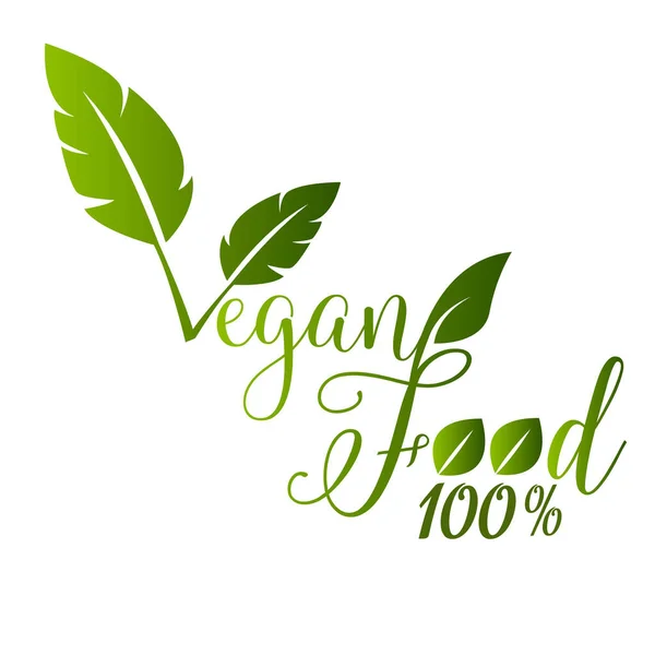Icono Vegano Bio Ecología Logos Insignias Orgánicas Etiqueta Etiqueta Hoja — Vector de stock