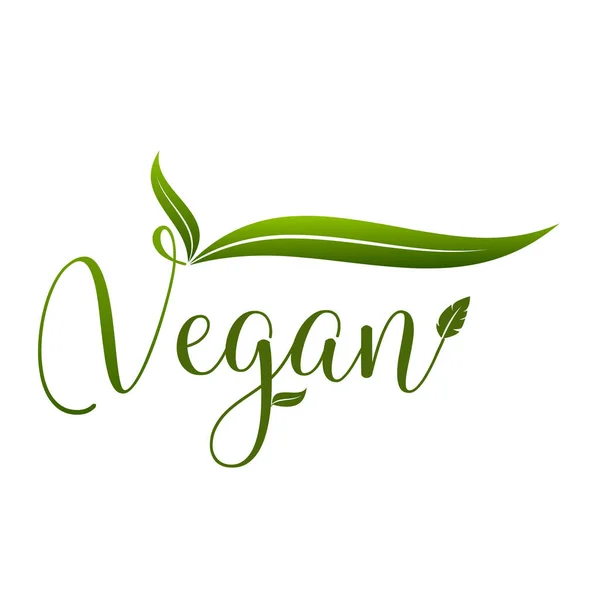 Ikon Vegan Bio Ecology Organic Logo Dan Lencana Label Tag - Stok Vektor
