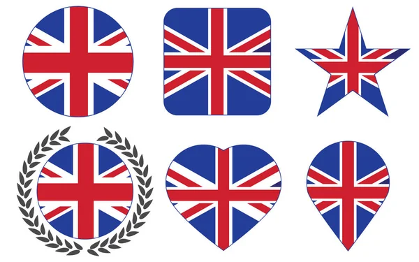 Elemento Para Vector Conjunto Del Reino Unido — Archivo Imágenes Vectoriales
