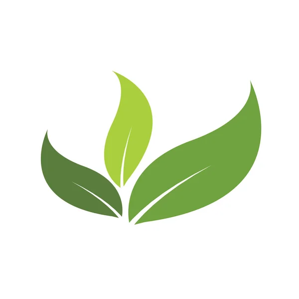 緑の葉のアイコンデザインベクターイラスト — ストックベクタ