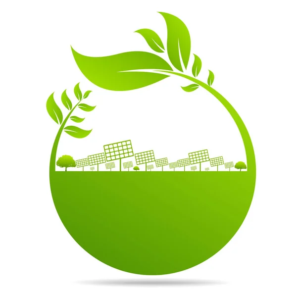 Ecology Organic Leaf — Stock Vector