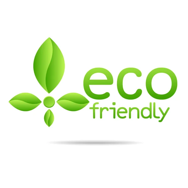 Eco Projeto Amigável Meio Ambiente — Vetor de Stock