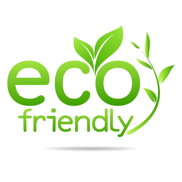 Eco Friendly Diseño Del Medio Ambiente — Vector de stock