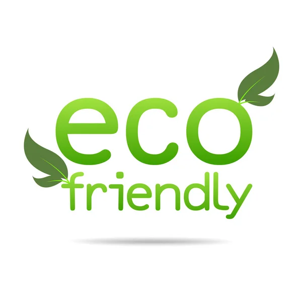 Eco Friendly Diseño Del Medio Ambiente — Vector de stock