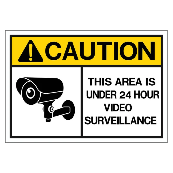 Камеры Наблюдения Черное Видео Наблюдения Sign Vector Изолированы — стоковый вектор