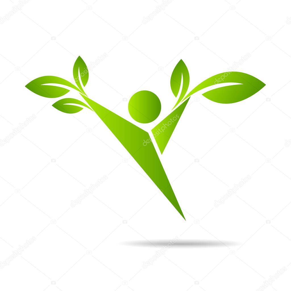 People care Healthy life logo template