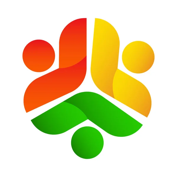 Wzór Szablonu Wektora Projektu Wspólnotowego Relacje Społeczne Ikona Koncepcja Logo — Zdjęcie stockowe