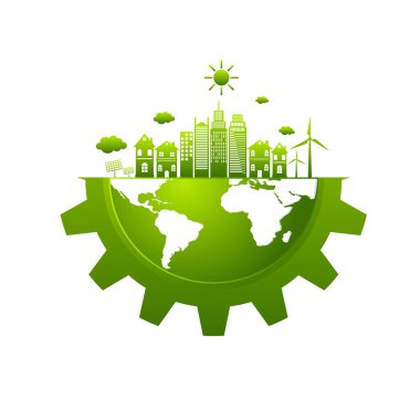 Ekoloji dostu kavram. Dünyayı kurtar