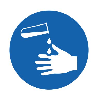 Beyaz Arkaplanda Aşındırıcı Sembol İzolasyonundan, Vektör Resimlerinden sakının