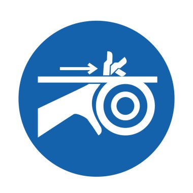 El Bağlama Kemeri ve Patenler Sembol İşareti, Vektör İllüstrasyonu, Etiketi İzole Et.