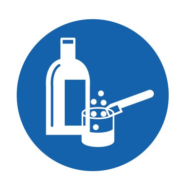 Sembol İşaretinde Kimyasallar İzole Edildi, Vektör Resimleri