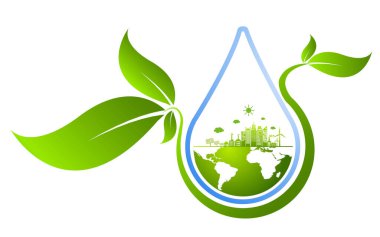 Dünya Su Günü Doğa Tasarruf Doğa Vektörü