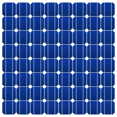 Silikon fotovoltaik güneş paneli dokusu Detaylı vektör çizimi