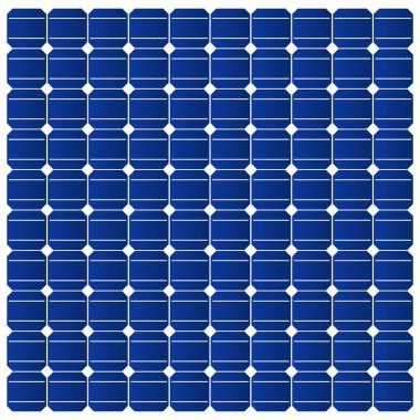 Silikon fotovoltaik güneş paneli dokusu Detaylı vektör çizimi