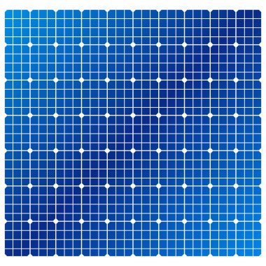 Silikon fotovoltaik güneş paneli dokusu Detaylı vektör çizimi