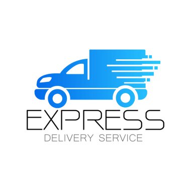 Teslimat kamyonu ikon vektörü. Ulaşım işareti