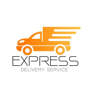 Teslimat kamyonu ikon vektörü. Ulaşım işareti