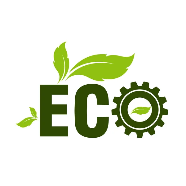 Ecologisch Concept Milieu Banner Design Elementen Voor Duurzame Energieontwikkeling Vector — Stockvector