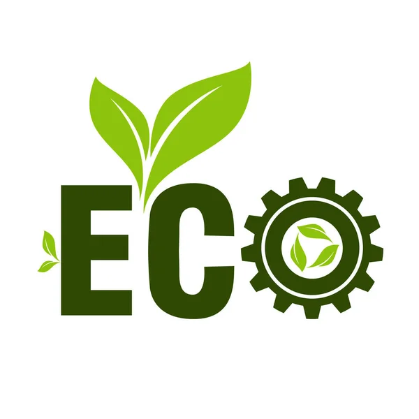 Ecologisch Concept Milieu Banner Design Elementen Voor Duurzame Energieontwikkeling Vector — Stockvector