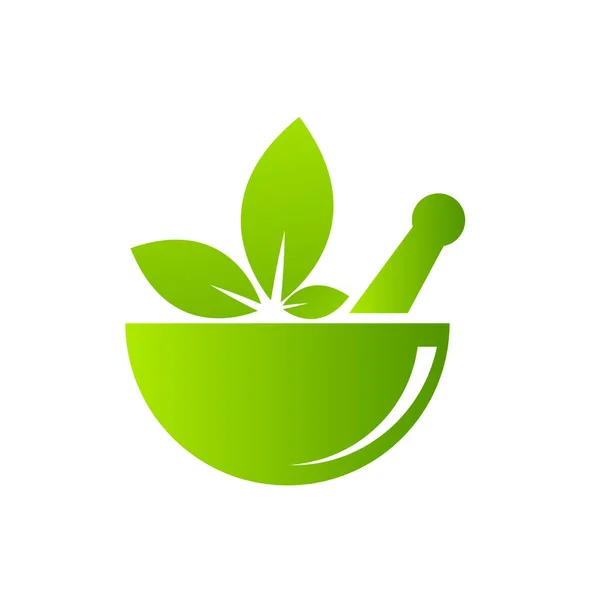 Planta Medicinal Icono Vector Ilustración Diseño Plantilla — Vector de stock