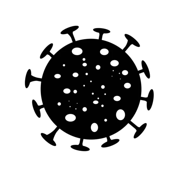 Coronavirus Bacteria Cell Icon 2019 Ncov Novel Coronavirus Bacteria — Stock Vector