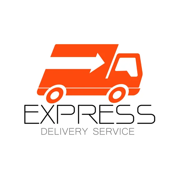 Delivery Truck Service Icon Vector Transportation Sign — Stock Vector