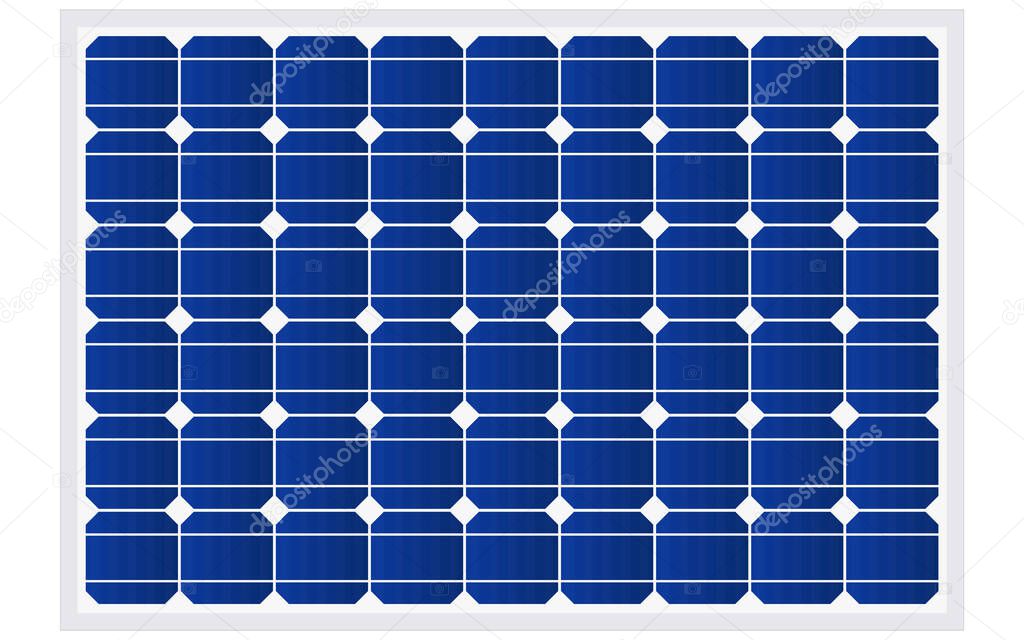 silicon photovoltaic electric solar panel texture Detailed vector illustration