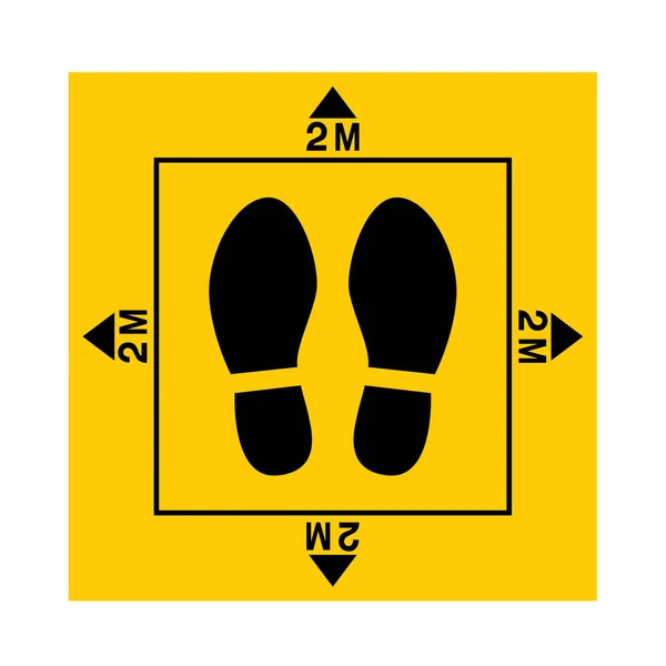 Distanciation Sociale Gardez Votre Icône Distance Vecteur — Image vectorielle