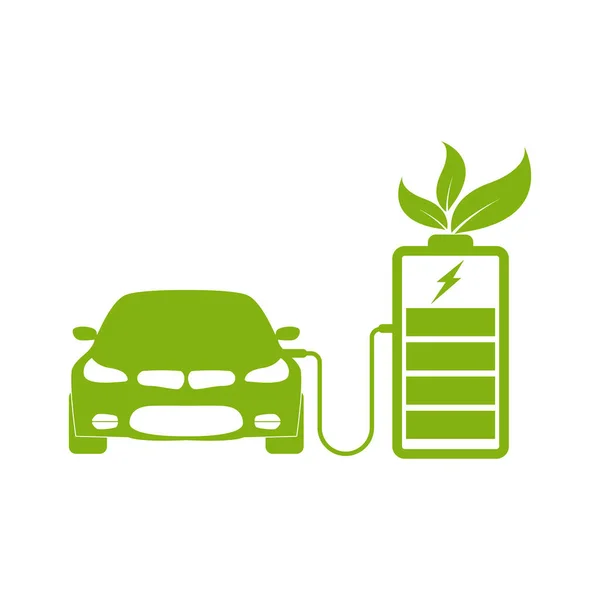 Sport Elektrische Auto Teken Symbool Pictogram — Stockvector