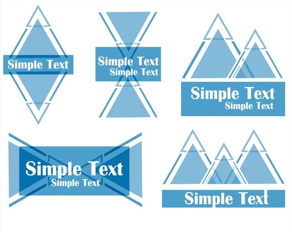 Logo Simple Vector Montaña Estilo Moderno — Vector de stock