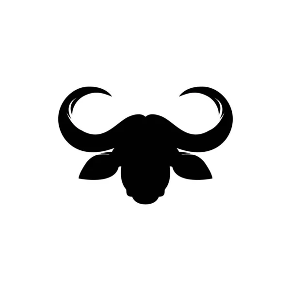 Vektorafrikanischer Büffelkopf Gesicht Für Retro Hipster Logos Embleme Abzeichen Etikettenschablone — Stockvektor