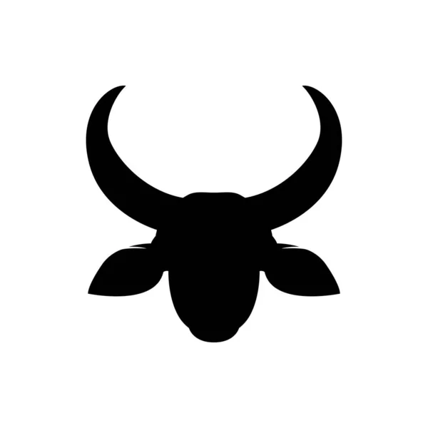 Vektor Asiatischer Büffelkopf Gesicht Für Retro Hipster Logos Embleme Abzeichen — Stockvektor