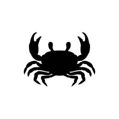 Yengeç simgesi deniz ürünleri logosu