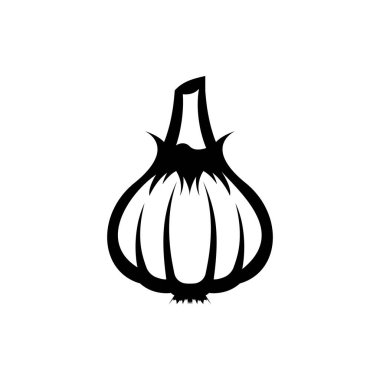 Sarımsak ikonu yemek logosu